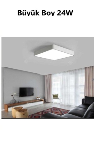Large Size 24w Modern Ceiling Zero Square Plafonier Led Chandelier Panel Light 6500k Cold White lxhome4 - Viesteknoloji