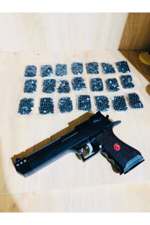 Large Size 30x15 Cm Beaded Plastic Gun with Magazine 1 piece 21 plastic beads - Periyedi