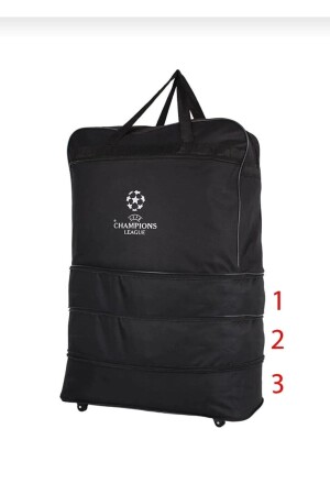 Large Size 5 Wheeled Three Bellows Travel Bag PRL1098 - Las Vegas Polo Club