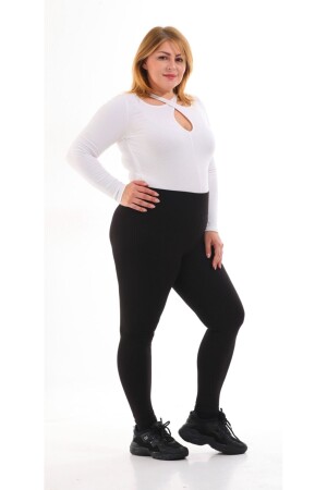 Large size black ribbed tights 3XL-4XL-5XL quality product. - Tontişler Bebek Ve Çocuk Giyim