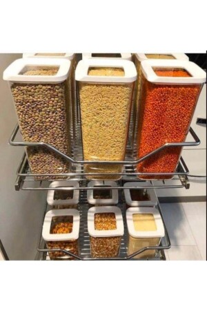 Large Size Storage Container 1700 ml 6 Pieces vp183_6pcs_2set - Vip Ahmet