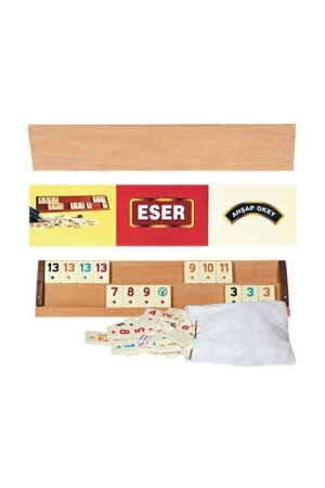 Large Size Wooden Okey Set 1. quality Stone Set Game Set MRP-ESR1 - ESER