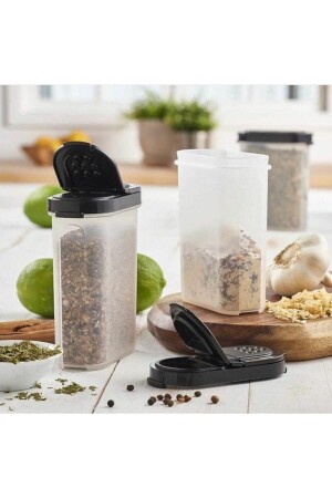Large Spice Pot 2 Pack Black Cover bhrtçkb - Tupperware