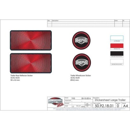 Large Trailer - Sticker set - BERG