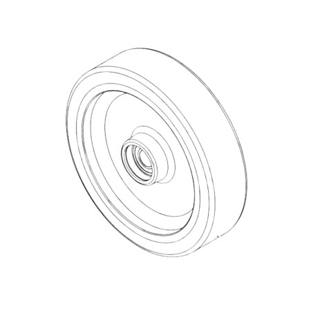 Large wheel for washing machine NILFISK SC401 200x50mm - Nilfisk Parts