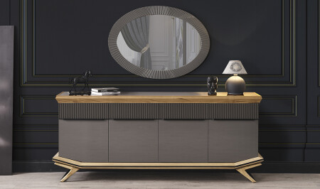 Larina Anthracite Console - Cadde Yıldız