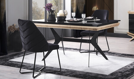 Larina Black Table Set - Cadde Yıldız