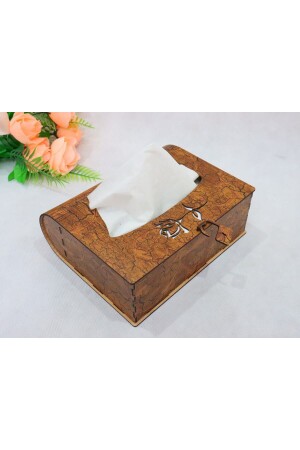 Laser Cut Wooden Tissue Box MDF 3mm - Swordwood