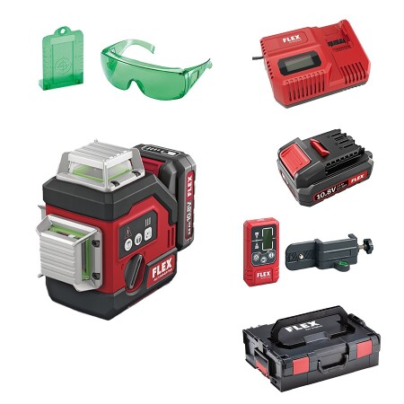 Laser level set with trap FLEX ALC 3/360-G/R 10.8 - FLEX