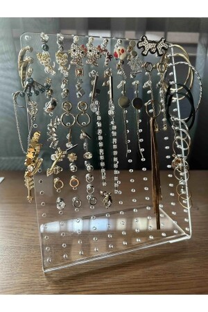 Laser Plexiglass Earring Stand - Baltacistore