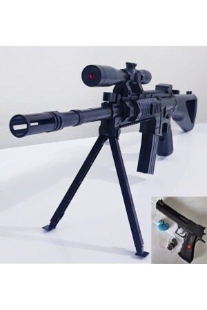 Laser Standing Magazine Bead-Firing Marksman Toy Rifle and Pistol & Weapon Set - Şenver Ticaret