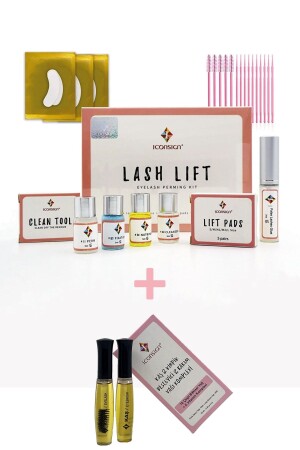 Lash Lifting - Eyebrow Lamination Set - Eyelash Perm - Lash Lift and Eyebrow & Eyelash Care Oil Complex - Iconsign Lash Lift