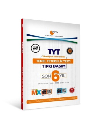 Last 6 Years TYT Same Printing Trial Exam Questions from ÖSYM - A Yayınları