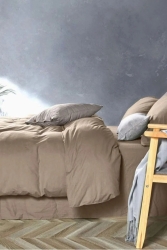Lastikli Çarşaflı Nevresim Takımı Çift Kişilik Açık Kahve TYC41QAKPN169726532116777 - Soft Colours