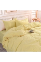 Lastikli Çarşaflı Nevresim Takımı Çift Kişilik Sarı TYC1MVTJBN169726526889102 - Soft Colours