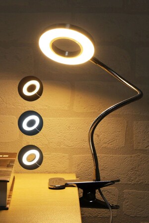 Latched Acrobatic LED Study Reading Light Adjustable Light 3 Color Illuminated Table & Night Lamp - Ecuy