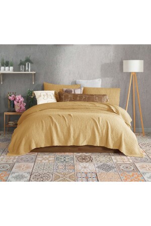 Latte 4 Layer Multi Muslin 100% Cotton King Size Without Fringing 260x240cm - Destinyhometex