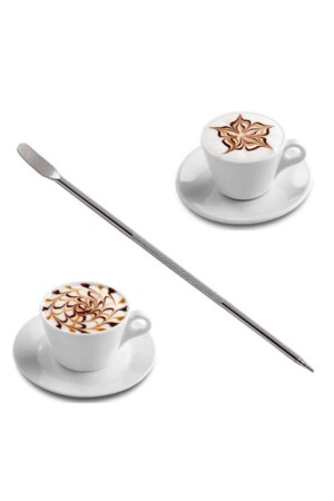 Latte Art Pen Stick Latte Coffee Pen Barista Styling Cappuccino Latte Espresso Design stk - 225418 - adin tasarım