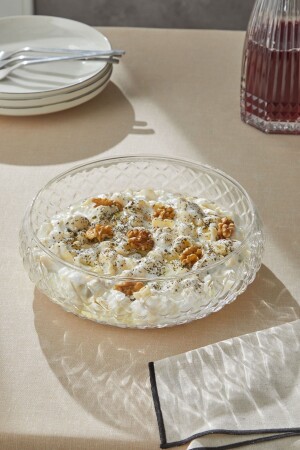 Lattice Model Large Size Glass Presentation Bowl - Glamis
