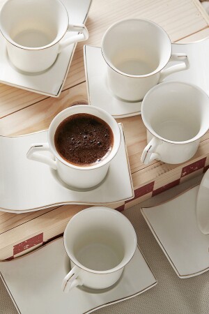Laura Set of 6 Coffee Cups 80 ml 153. 01. 01. 3408 - Karaca