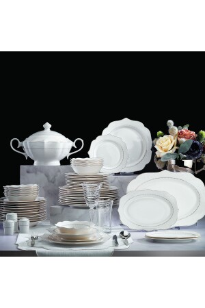Laura Tafelservice 60-teilig-Platin 1S4222-01001-PLT01 - Schafer
