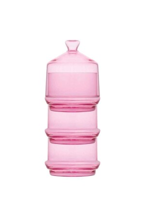 Lav 3 Tier Colored Glass Presentation Bowl, Snack Bowl, Cookie Bowl, Sugar Bowl 2609lv3ktlçrzlk - İNCEGİL HOME