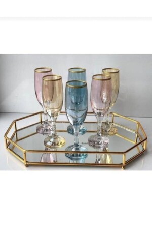 Lava 6-Piece Coffee Beer Glass - Goblet 3 Colors 190 - Lejon Home