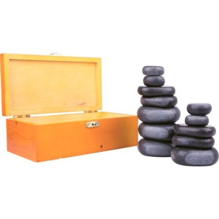 Lava Massage Stone Set inSPORTline Basalt Stone 12 pcs. - inSPORTline