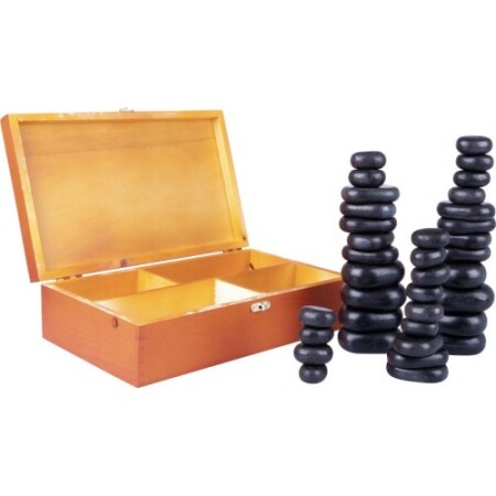 Lava Massage Stone Set inSPORTline Basalt Stone, 36 pcs. - inSPORTline