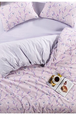 Lavender Double-Sided Cotton Duvet Cover Set with Double Sheets NallsLavanta2023 - Nalls Home