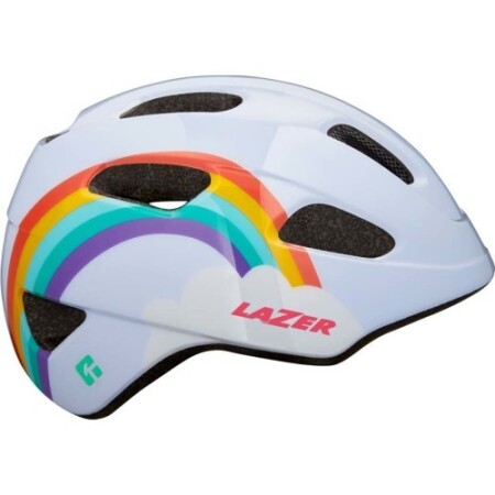 LAZER Pnut KC Rainbow kask, 46-52cm (beyaz) - Lazer
