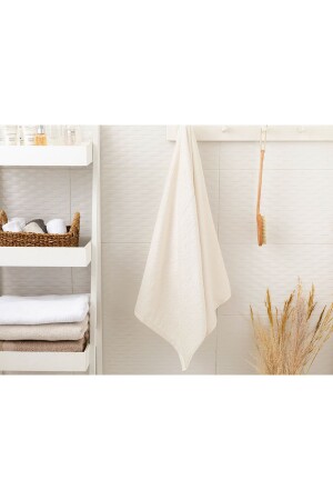 Leafy Bamboo Badetuch 70x140 cm Creme 10007483 - English Home