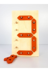Learning Digit Numbers Hand Eye Coordination Game Cpl003 - Capellawoodworks