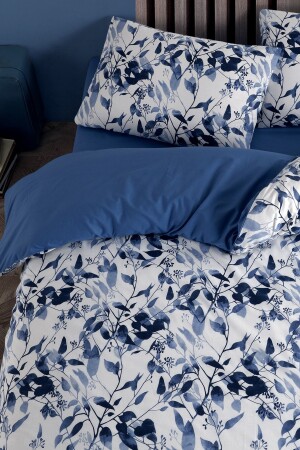 Leaves 100% Cotton Ranforce Single Double Sided Duvet Cover Set 160x220 CTNTLV16 - Cote Blanc