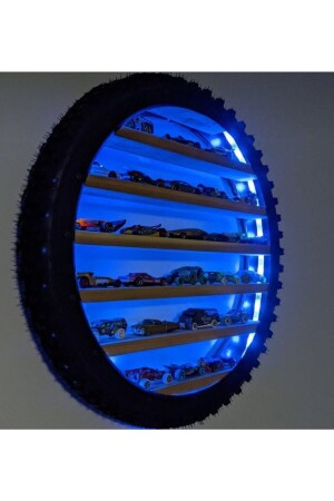 Led Children's Room Toy Shelf Led wheel shelf - bmgtasarım