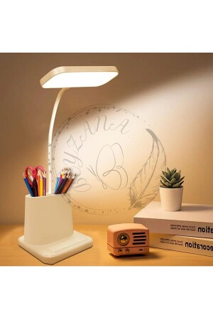 Led Desk Lamp with Rechargeable Pen Holder - Beyzana