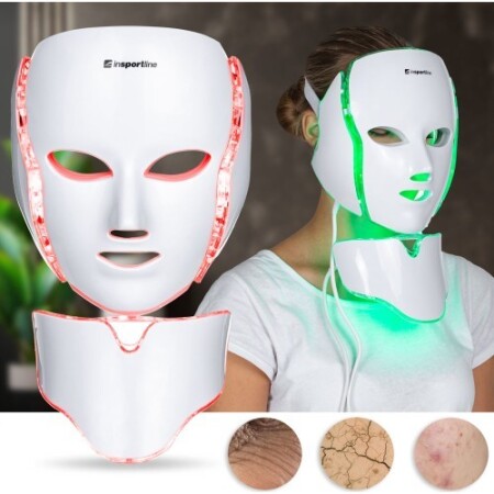 LED Işık Terapisi Yüz/Boyun Maskesi Light inSPORTline Hilmana - inSPORTline