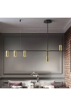 LED-Kronleuchter-Pendelleuchte Gu10 Trm84006 120 cm Farbe: Schwarz - Licht: 3000 K Warmweiß TR1P98M14L120Z5I3 - TRİOLUX