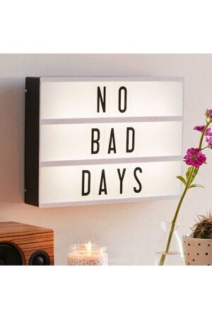 Led Message Light Box 96 Letters Decorative LED Illuminated Message Board A4 Size dg-799 - Dp Home
