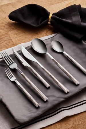 Leda 36 Piece Cutlery Set for 6 Persons White 153. 03. 08. 4616 - Karaca