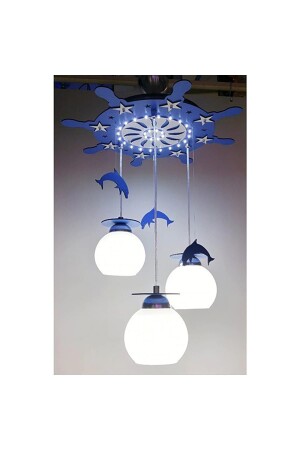 Ledli 3 Lü Dolphin Çocuk Odası Avize QBQVEAVİZE7 - Vedemo