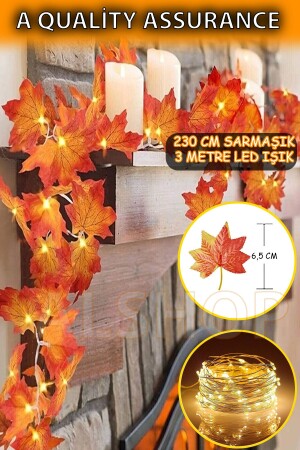 Ledli Yapay Sarmaşık Sonbahar 230 Cm 3 Metre Peri Led Işık Günışığı - Alshop