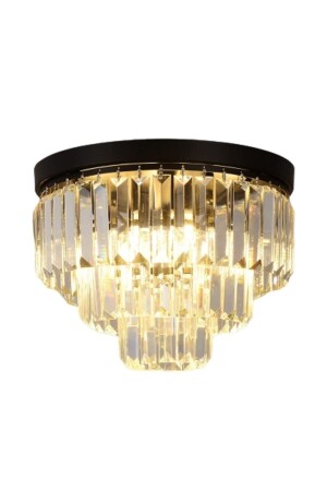 Legendary 40cm Crystal Stone Black Modern Living Room Chandelier 0036 - LİWORA