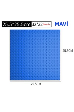 Lego Compatible Flexible Floor Blue Color 32x32 25. 5cm - Kuzutoys
