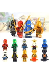 Lego kompatibles Ninjago 10 Minifiguren-Set Neue Saison Ninja Go swwwwrrleh - Legoedly