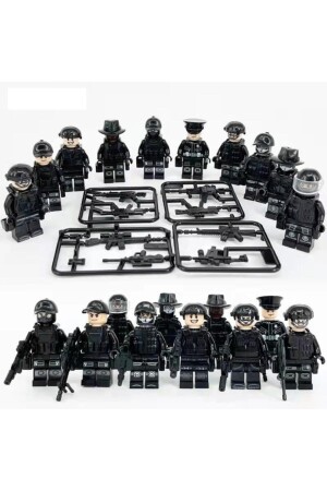 Legoedy New 10 Piece Swat Soldier Set Compatible with Lego Sent Same as the Image MARI840077 - marimari