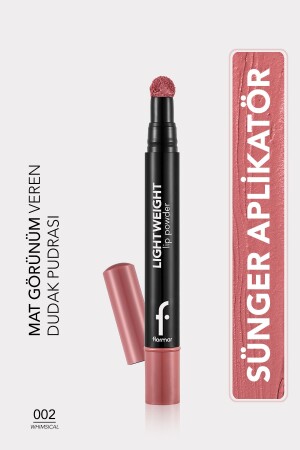 Leichter, matter Lippenpuder (ROSA) – Leichter Lippenpuder – 002 Whimsical – 8682536007443 - Flormar