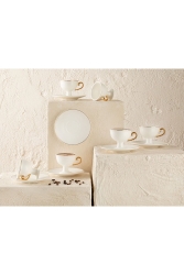 Leila Cam 6'lı Kahve Fincan Takımı 90 Ml Beyaz 10035195 - English Home