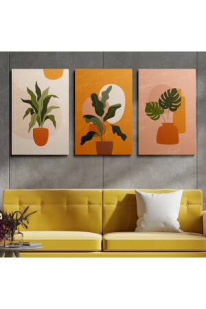 Leinwand-Wandgemälde, 3er-Set, Leinwand, HP077 - Homepack