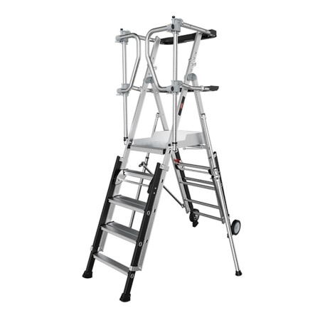 Leiter mit Sicherheitsgeländer ALTREX RolGuard 502187, 5/7 Stufen - Altrex